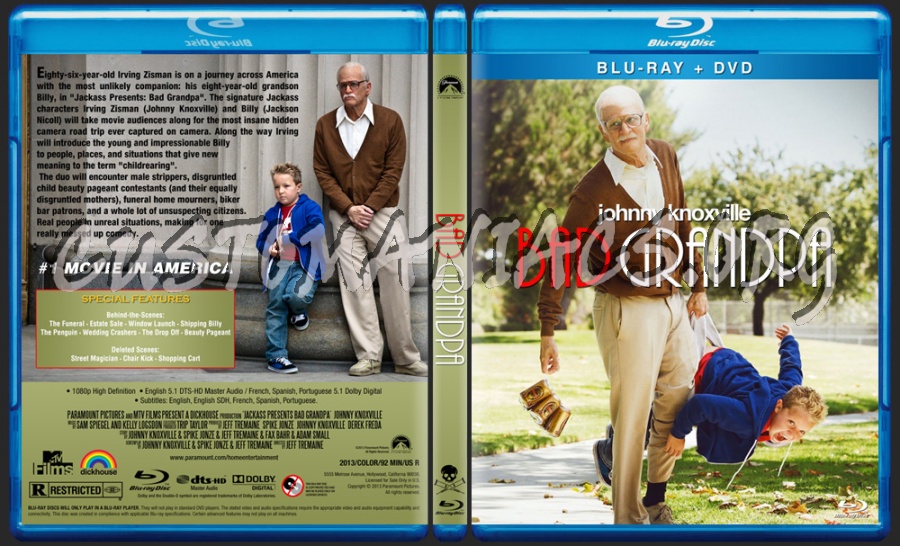 Jackass Presents: Bad Grandpa blu-ray cover