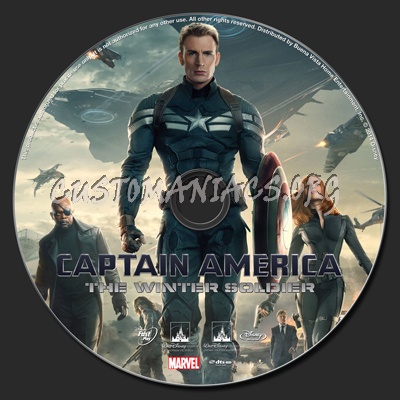 Captain America: The Winter Soldier blu-ray label