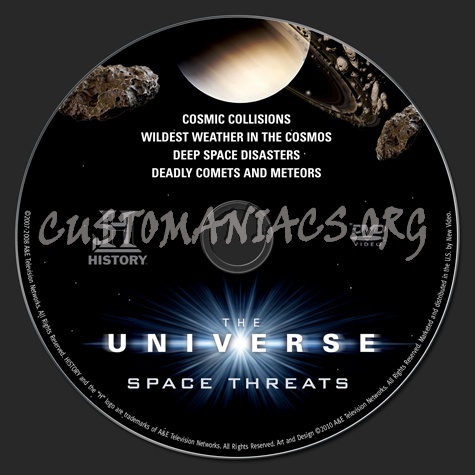 The Universe Space Threats dvd label