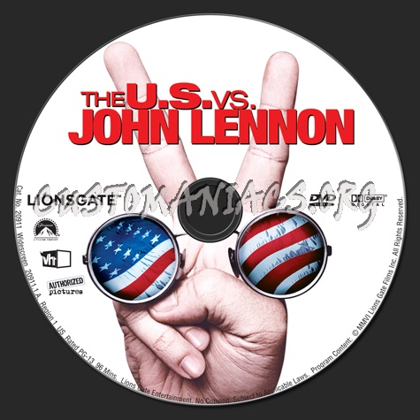 The U.S. vs. John Lennon dvd label