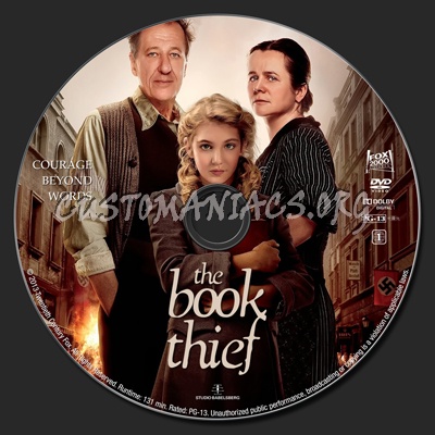 The Book Thief dvd label