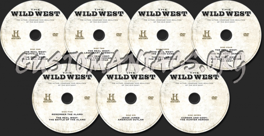 The Wild West dvd label