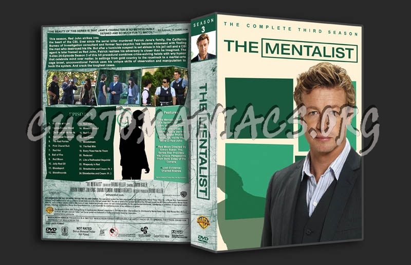 The Mentalist: Seasons 1-5 (3370x2175) dvd cover