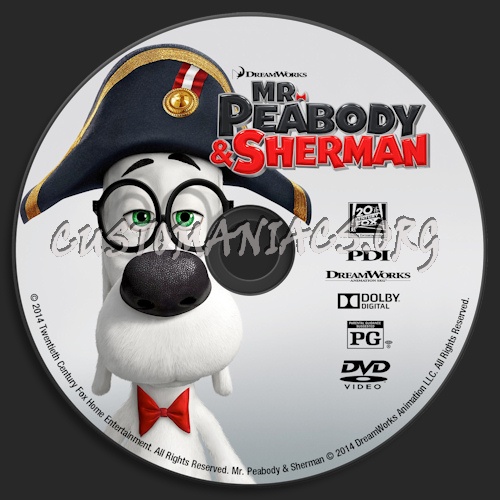 Mr. Peabody & Sherman dvd label