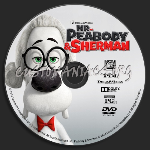 Mr. Peabody & Sherman dvd label