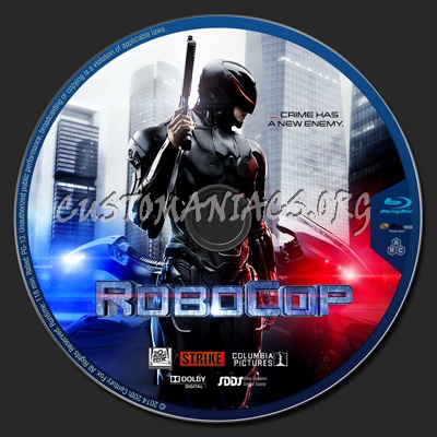 Robocop (2014) blu-ray label