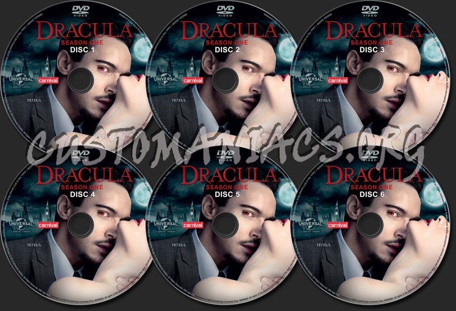 Dracula Season 1 dvd label