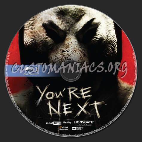 You're Next blu-ray label