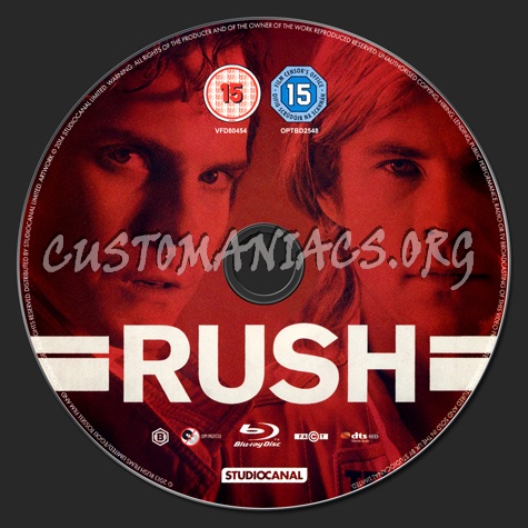 Rush blu-ray label