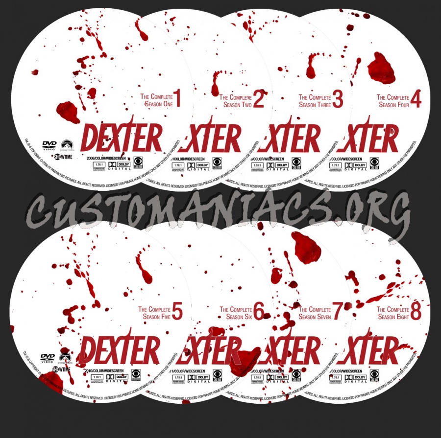 Dexter dvd label