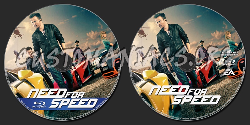 Need for Speed blu-ray label