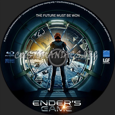 Ender's Game blu-ray label