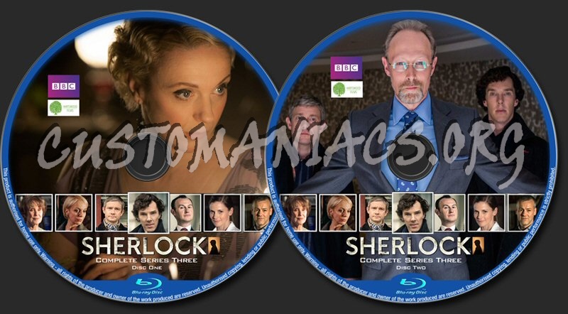 Sherlock Series 3 blu-ray label