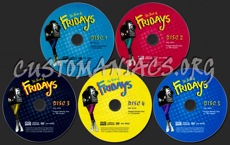 The Best of Fridays dvd label