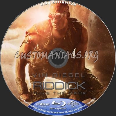 Riddick - Rule The Dark blu-ray label