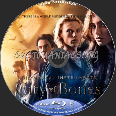 The Mortal Instruments - City Of Bones blu-ray label