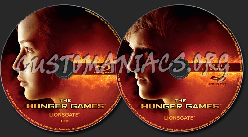 The Hunger Games blu-ray label