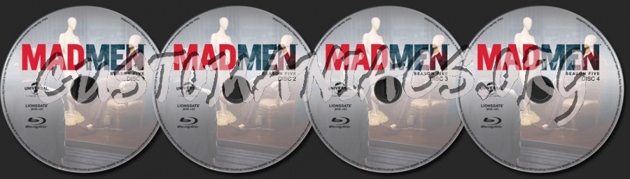 Mad Men Season 5 blu-ray label