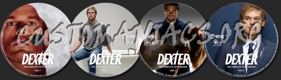 Dexter Season 5 blu-ray label