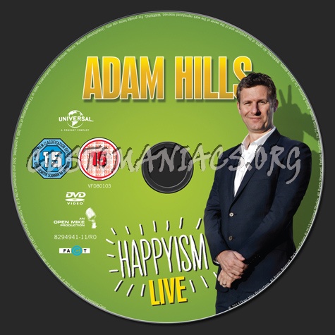 Adam Hills Happyism Live dvd label