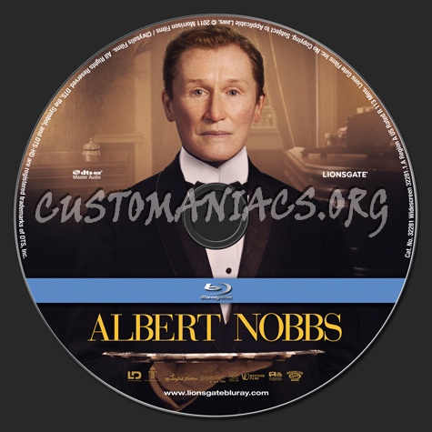 Albert Nobbs blu-ray label