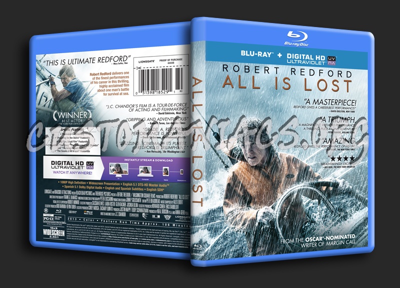 All Is Lost blu-ray cover