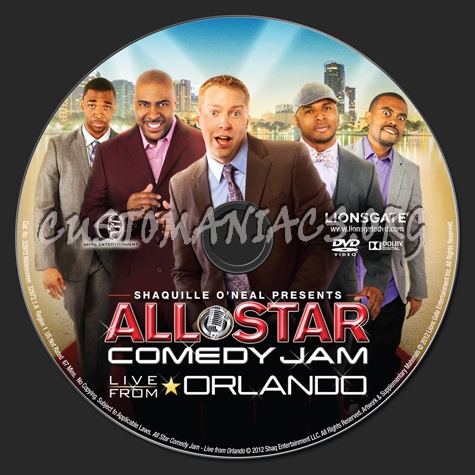 All star Comedy Jam Live From Orlando dvd label