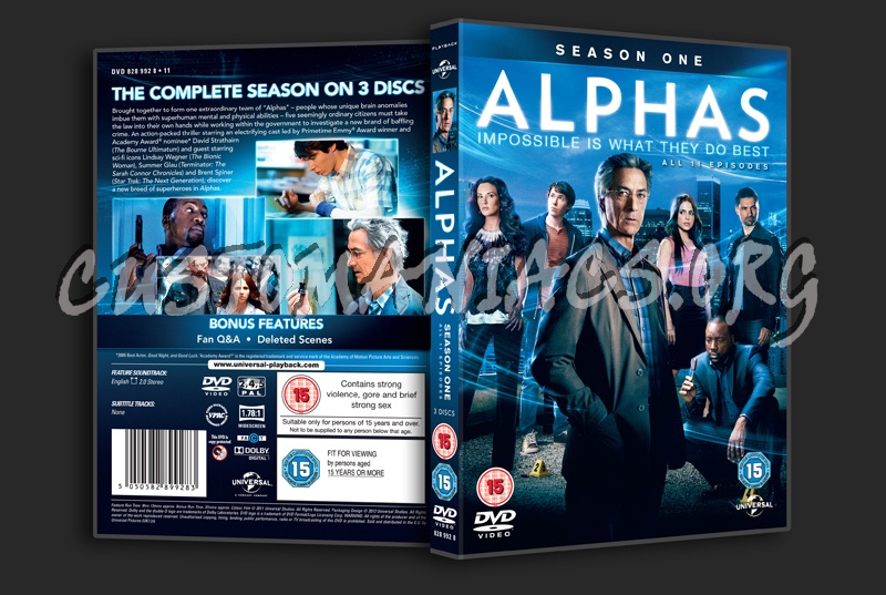 Alphas Season 1 dvd cover