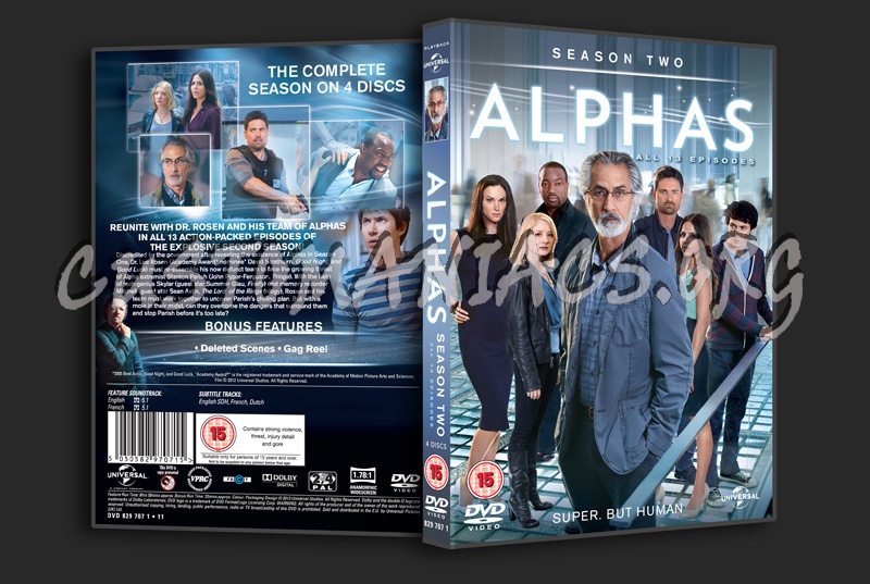 Alphas Season 2 dvd cover - DVD Covers & Labels by Customaniacs, id ...