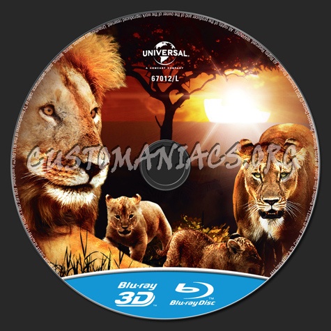 Amazing Africa 3D blu-ray label