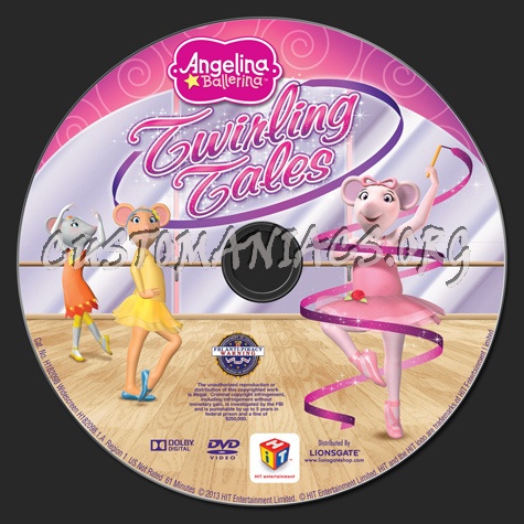 Angelina Ballerina: Twirling Tales dvd label