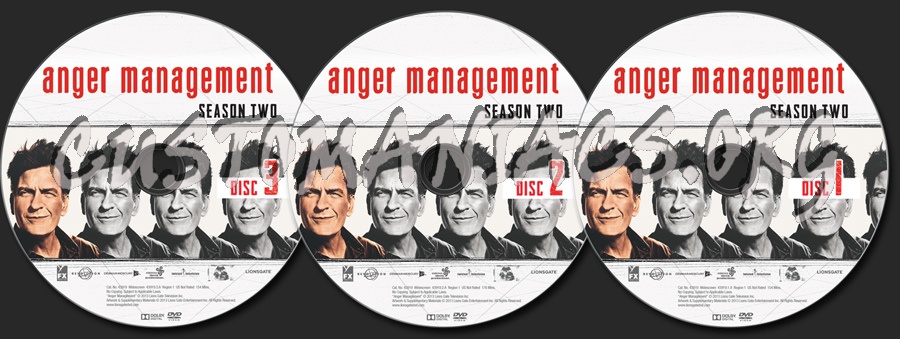 Anger Management Volume 2 dvd label