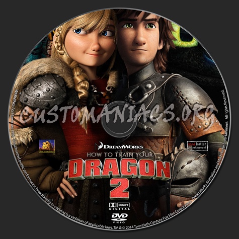 How To Train Your Dragon 2 (2014) dvd label