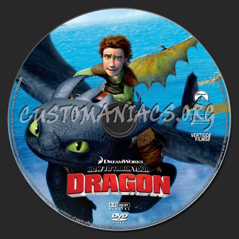 How To Train Your Dragon (2010) dvd label