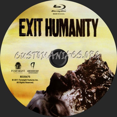 Exit Humanity blu-ray label