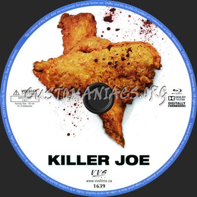 Killer Joe blu-ray label