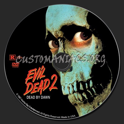Evil Dead 2 dvd label