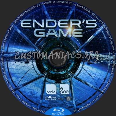 Ender's Game blu-ray label