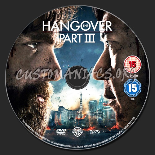 The Hangover Part III / 3 dvd label