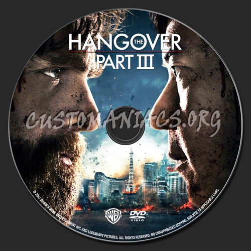 The Hangover Part III / 3 dvd label