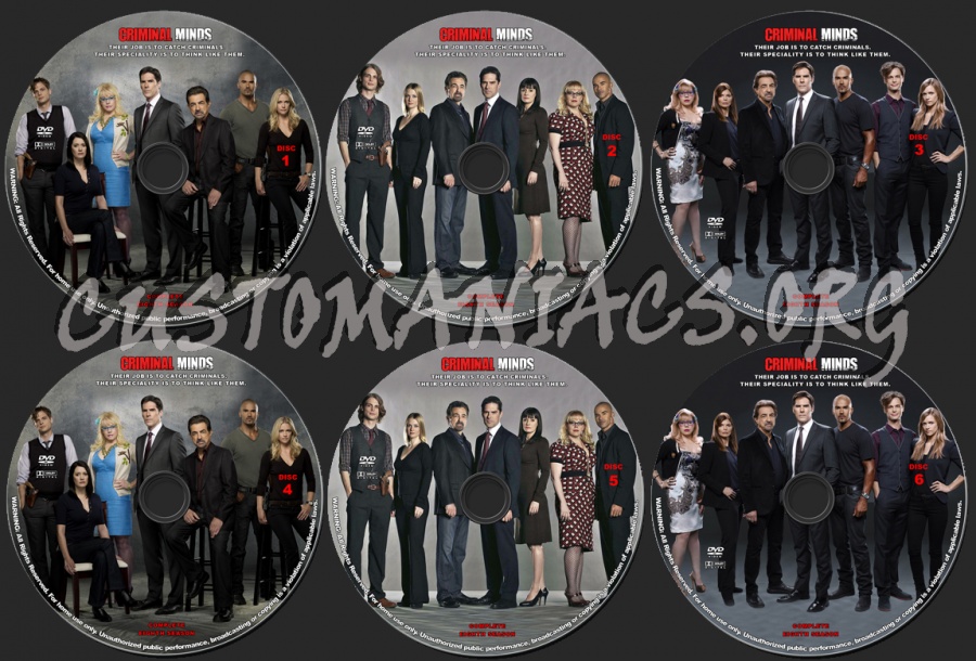 Criminal Minds - Season 8 dvd label