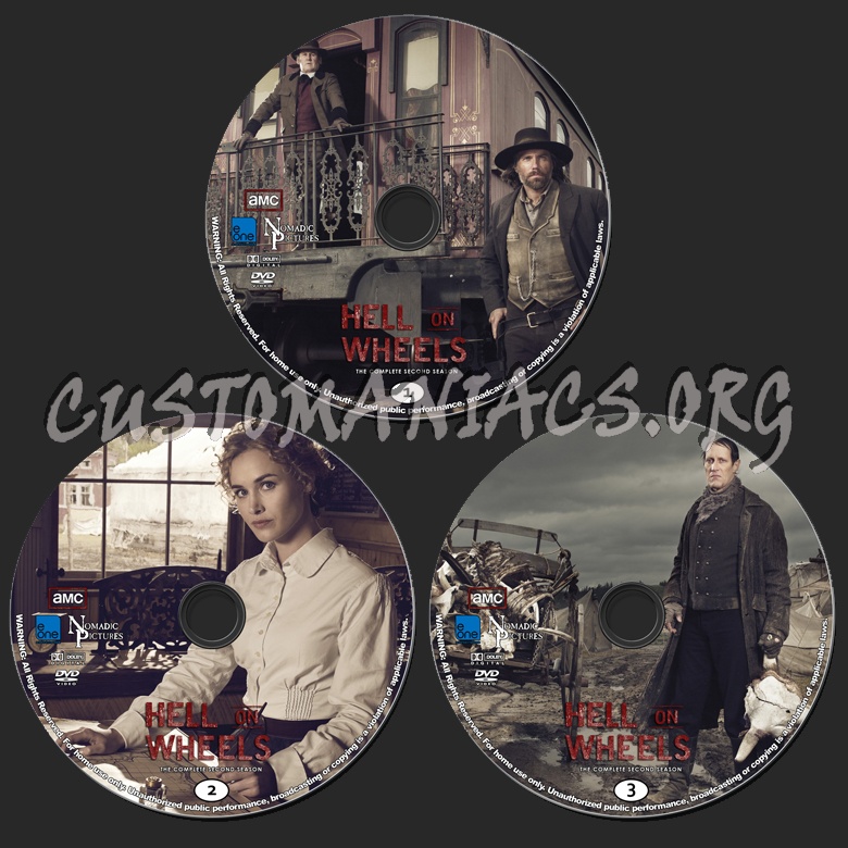 Hell on Wheels - Season 2 dvd label