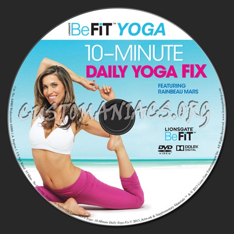 Be Fit Yoga 10-Minute Daily Yoga Fix dvd label