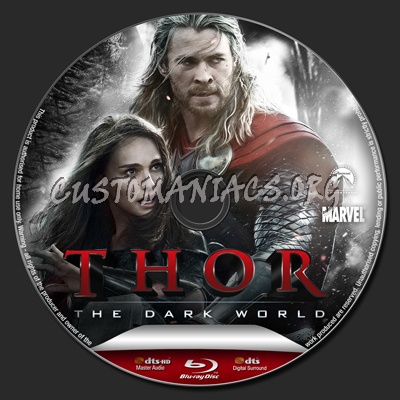 Thor the Dark World blu-ray label