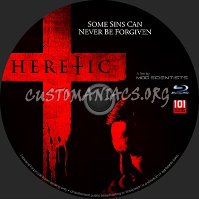 Heretic blu-ray label