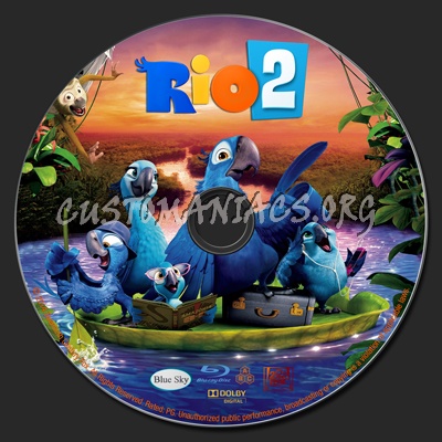 Rio 2 blu-ray label