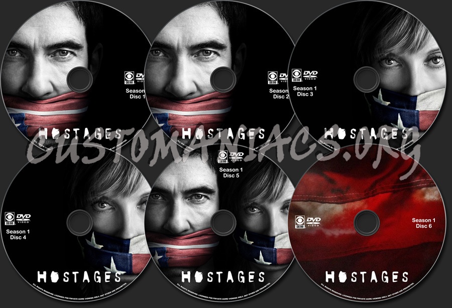 Hostages Season 1 dvd label