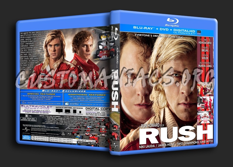 RUSH (2014) [2 Disc] blu-ray cover