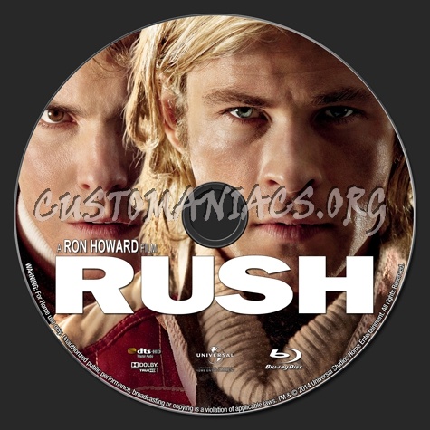 Rush (2014) blu-ray label