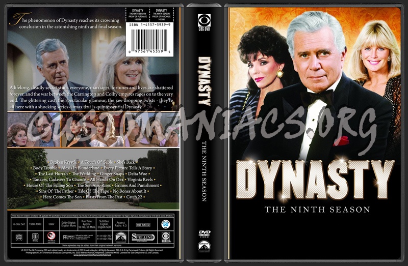 Dynasty - The Ninth Season & The Reunion dvd cover